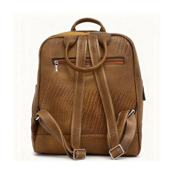 کوله پشتی چرم طبیعی آروین چرم کد AR-512 - Image 11