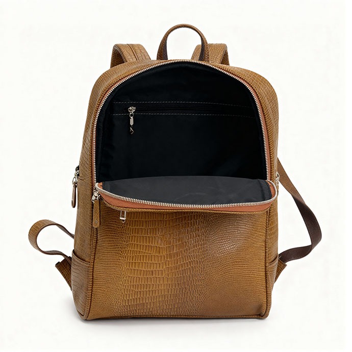 کوله پشتی چرم طبیعی آروین چرم کد AR-512 - Image 13