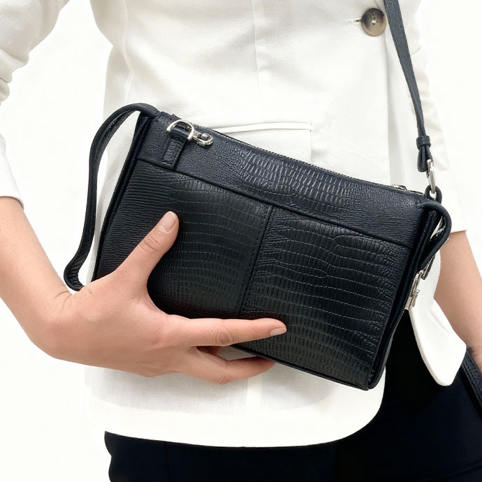 کیف کلاچ چرم طبیعی آروین چرم